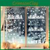 Window Snowflake Christmas House Cling Stickers Set Pvc Static Decor Decals