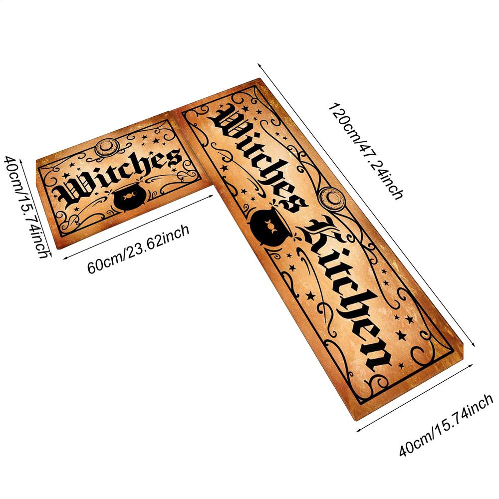 Halloween Front Door Mat Non-Slip Kitchen Door Rug Funny Halloween Floor Mat for Entryway Porch Bathroom Kitchen Shower