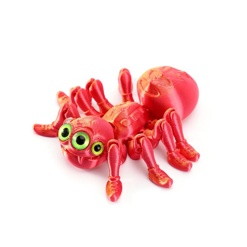 

3D Printed Spider Animals Toy Realistic Colorful Figurine Articulated Fidget Toy Home Decor 7.5x8cm