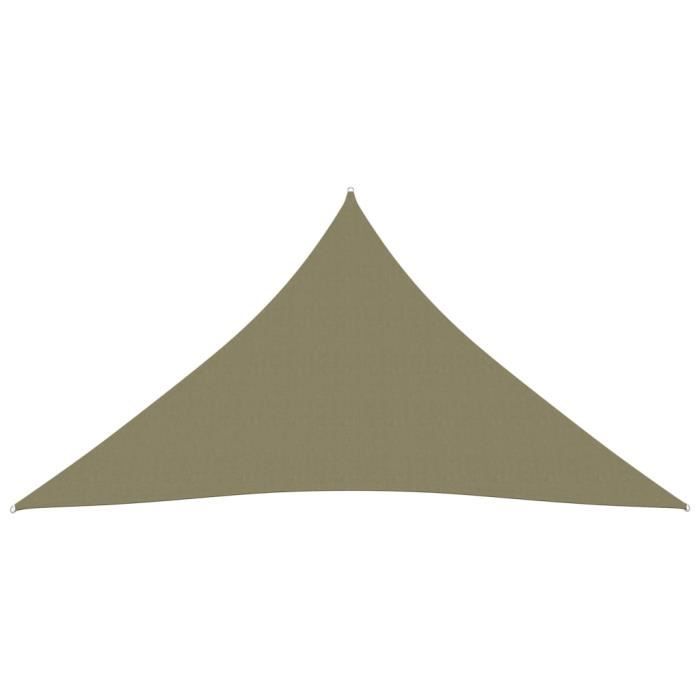 VidaXL Sun Sail Triangular Oxford Fabric 5x7x7 M Beige