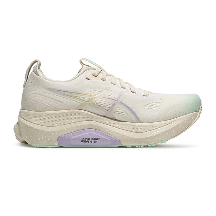 Asics GEL KAYANO 32 Abrasion Resistant Support Low top Running Shoes Women's White Green Sneakers 1012B950-100