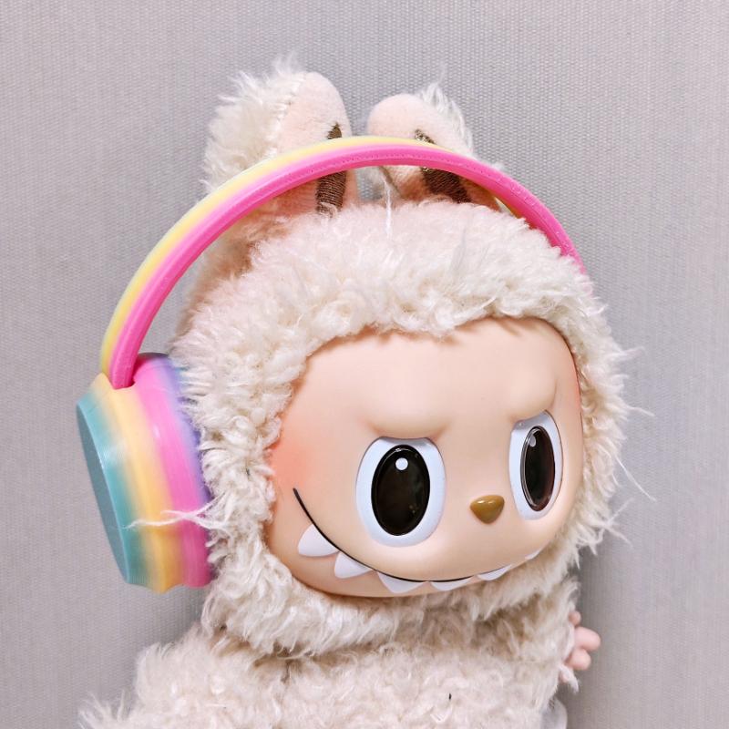 

Новый модный головной убор Лабубу с повязкой на голову-куклой и наушниками dolls not included.