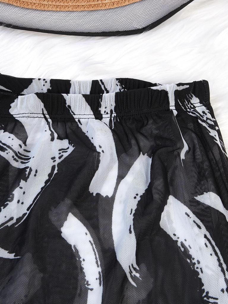 Plus Size Printed Women's Beach Pants - Sexy, Slimming, and Breathable