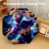Tragbarer automatisch faltbarer Regenschirm, Sailor Moon 8-Rippen wasserdichter Regenschirm für Camping Pendeln
