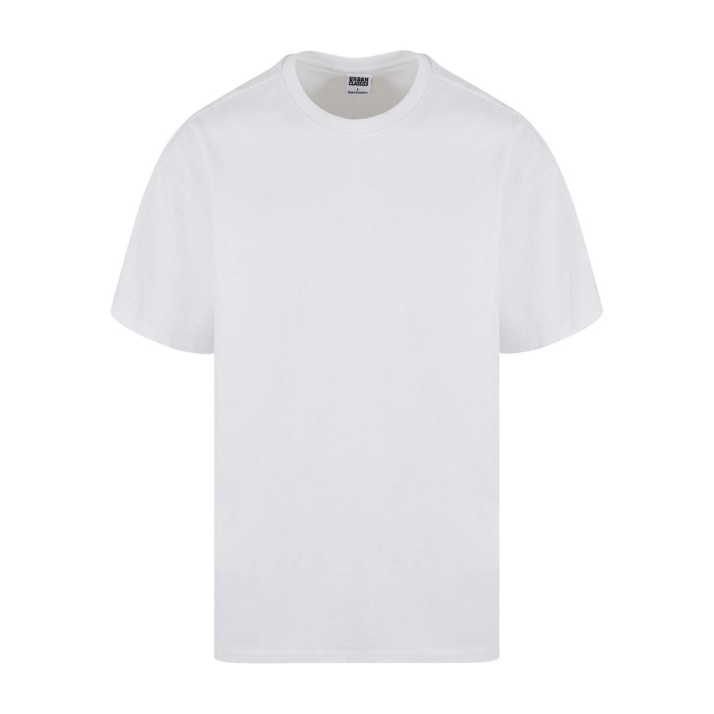 Urban Classics Mens Wavy Logo Heavyweight Oversized T-Shirt