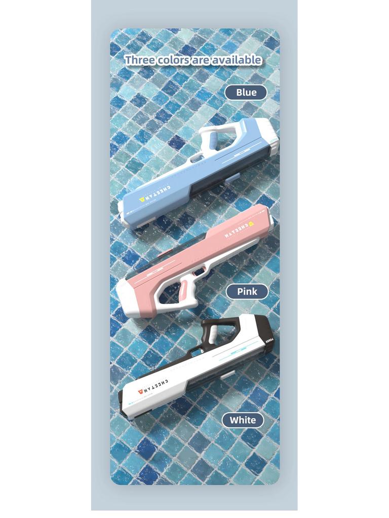 High-Pressure Automatic Water Absorption Squirt Gun - Powerful & Continuous Spray Toy for Kids.