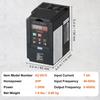 VFD 2HP, 1.5KW, 7.5Amps 220V 1 or 3 Phase Input to 3 Phase Output 0-400Hz