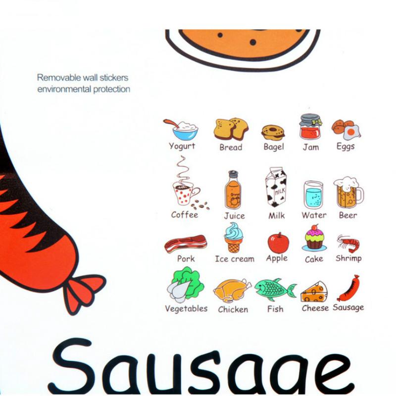 Creative Refrigerator Stickers Kitchen Cabinet Door Stickers Removable Wallpaper Wall Decorative