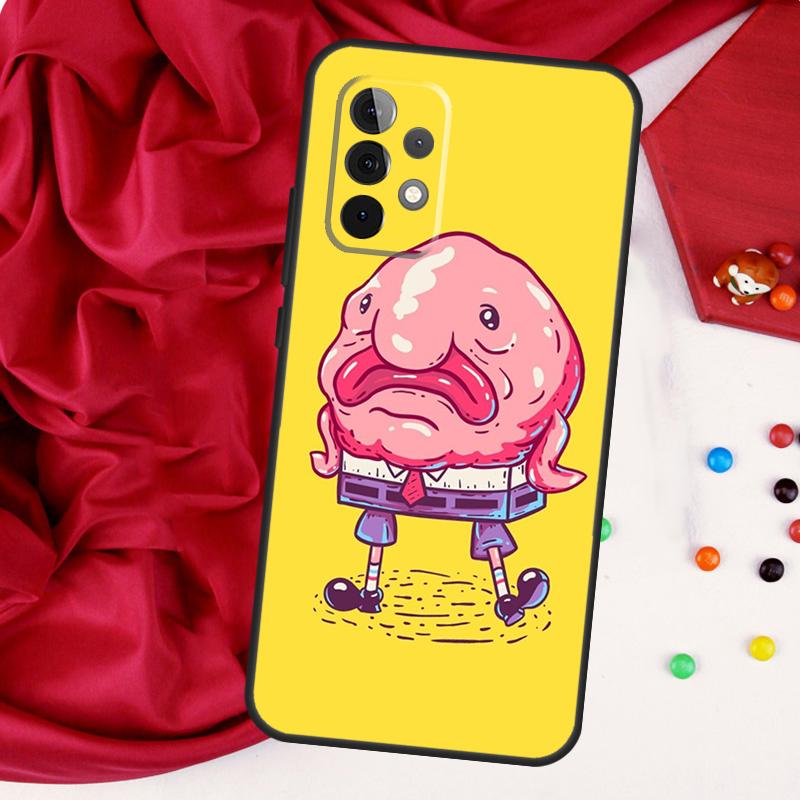 Cute Blobfish For Samsung Galaxy A52 A32 A22 A54 A14 A16 A26 A36 A56 A55 A35 A05 A06 A15 A53 A33 A13 Case