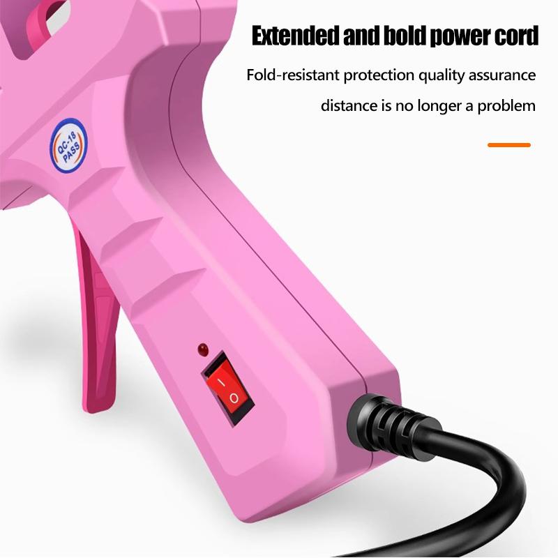 20W/60W/100W Heißklebepistole und 7mm Klebestift Mini-Pistole Thermoelektrisches Temperatur-Reparaturwerkzeug DIY Kostenloser Heißklebestift