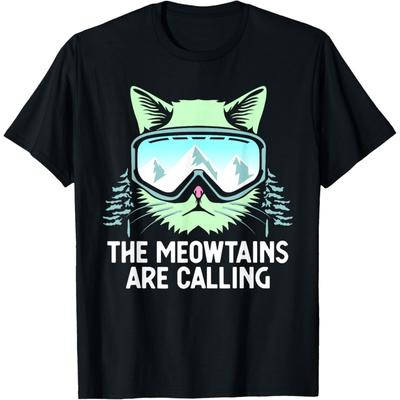 Snowboarden Skifahren Kunst Für Männer Frauen Kind Wintersport Skifahrer T-Shirt