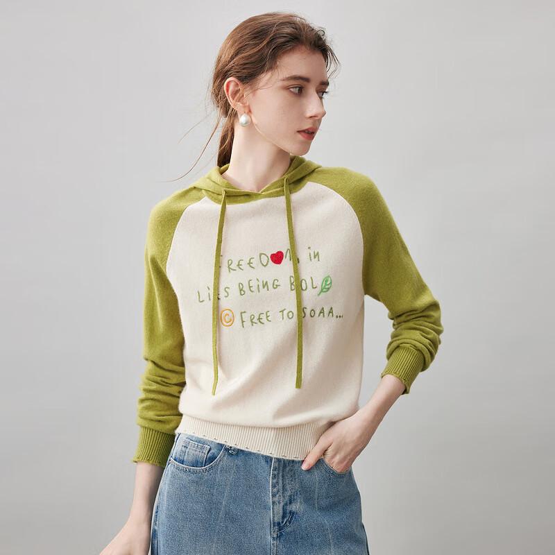 Komonboca 2025 A/W Women's Hooded Cashmere Sweater