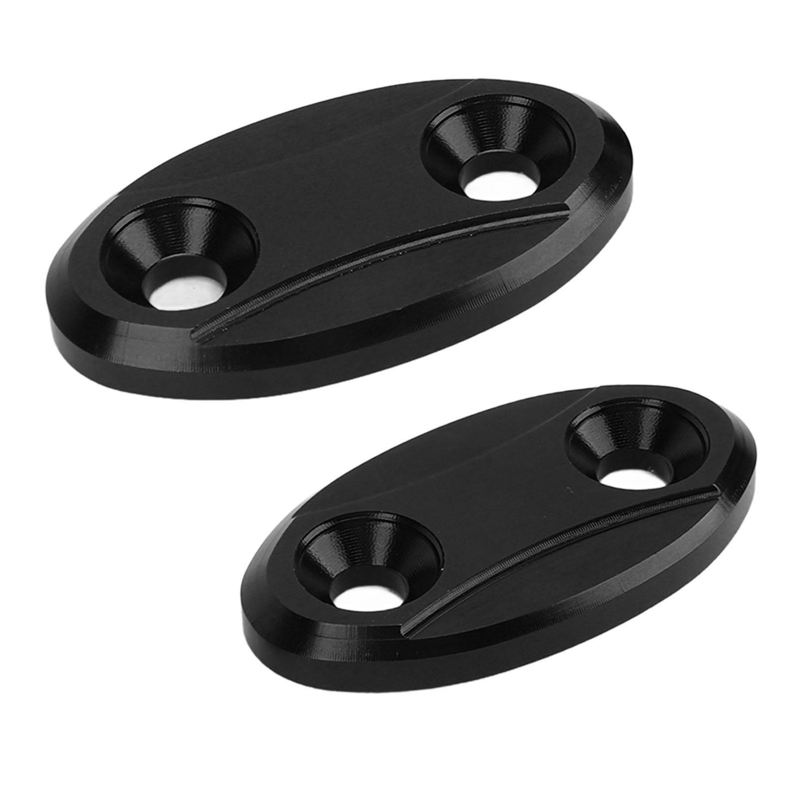 

2pcs Motorcycle Rearview Mirror Base Cover Aluminum Alloy Windscreen Mirror Hole Cover for S1000RR 2009‑2019 Black чёрный