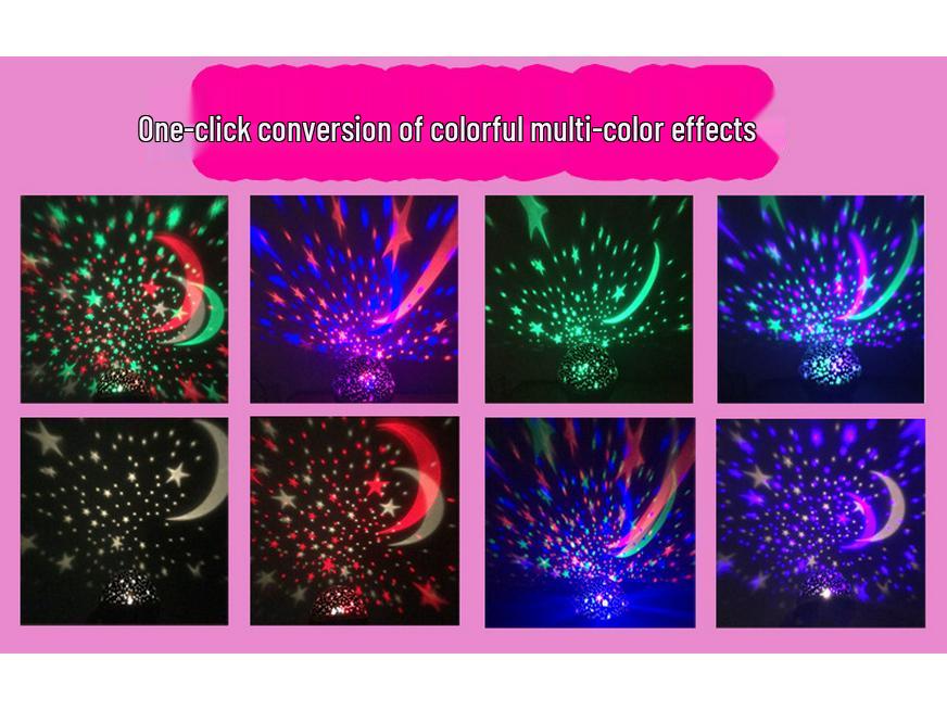 LED Dreamy Rotating Starry Projection Night Light Lamp
