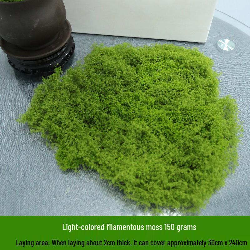 Artificial Moss Silk Grass Lawn for Landscaping and Decoration