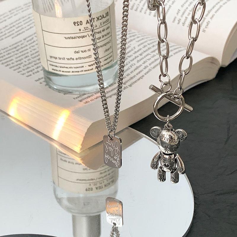 Temperament cold wind double-layer niche sweater chain autumn and winter design sense high-grade necklace sweater chain women's tide