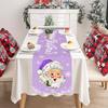 Pink Christmas Table Runner Santa Claus Table Flag Christmas Decorations For Home 2025 Xmas Navidad Gifts New Year Tablecloth
