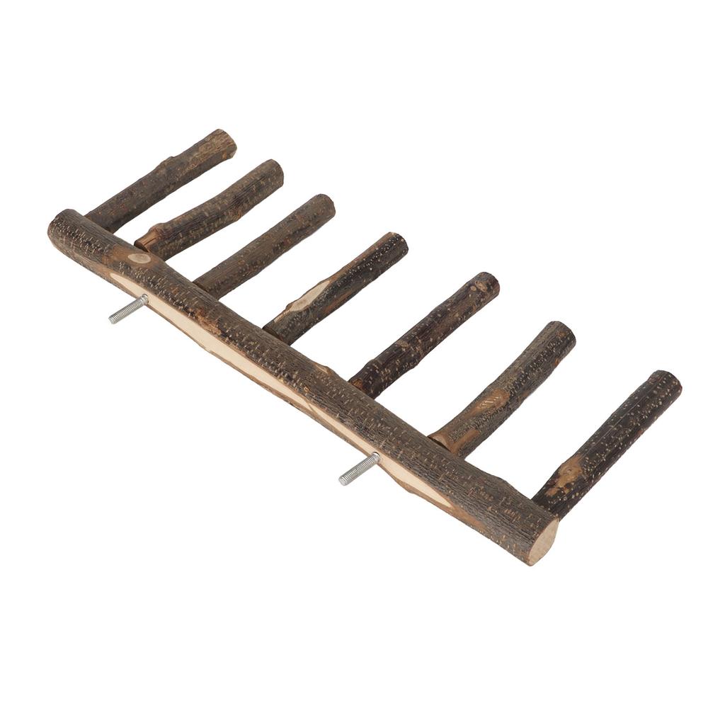 Bird Wooden Ladder Grinding Claws Multi Step Ladder Parrot Perch Ladder for Small Medium Parrot 7