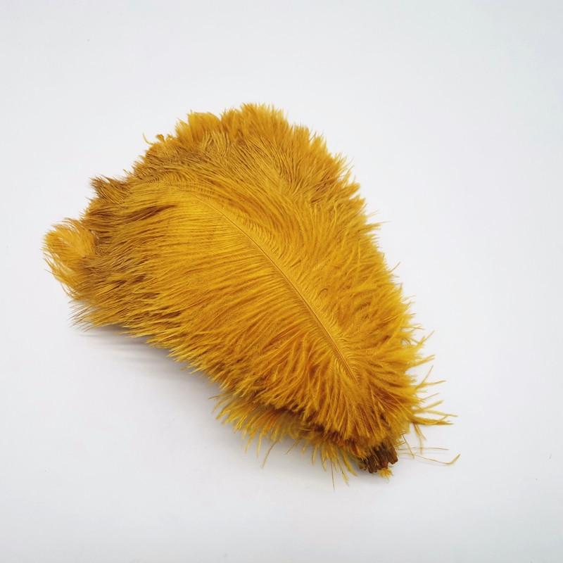 10Pcs Natural Dyed Fluffy Soft Ostrich Feather Handmade Diy Embroidery Feather Jewelry Making Dress Wedding Dress