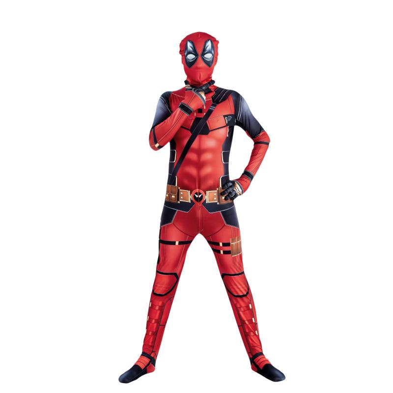 Deadpool Einteiler Bodysuit Kostüm für Kinder & Erwachsene - Halloween Cosplay Outfit
