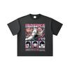 260 GSM Double Yarn 32 Count 100% Cotton Demon Slayer V28 Inosuke Print Unisex Heavy Cotton T Shirt