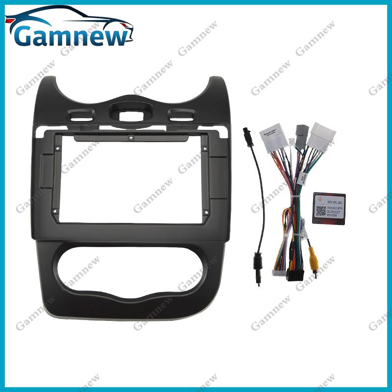 10 Inch Car Frame Fascia Adapter Canbus Box Decoder Android Radio Dash Fitting Panel Kit For Renault Sandero 2013-2014