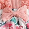 Baby Girl Long Sleeve Lace Trim Bodysuit Dress - Newborn Autumn/Winter Casual Romper