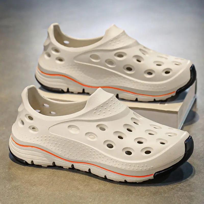 Fashion Hole Man Sandals Sports with Platform Original Wholesale Luxury Designer New Summer Low Price Eva 2025 Styles Buy Shoes for Men