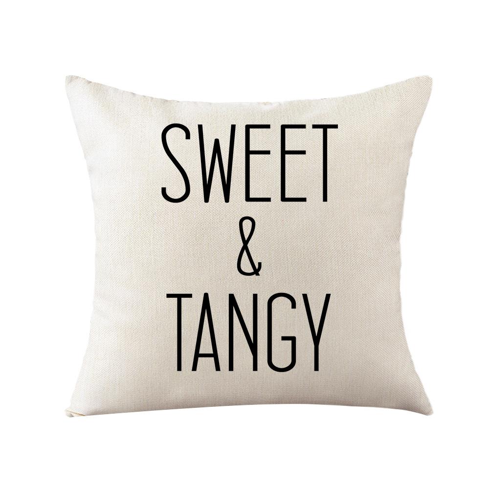 Lemon Print Pillow Cover Nordic Polyester Cartoon Print Home Cushion Cover Living Room Cushion Cover