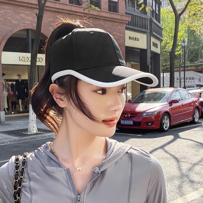 Summer Ice-Cool Women's Baseball Cap with High Ponytail Quick-Drying UPF Protection UV Blocking Sunscreen Billed Hat