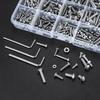 440-Piece Hex Socket Head Bolts, Hex Socket Head Bolts, Bolt Nut Set, Pan Head Machine Screws, Stainless Steel Screws, Bolt Set, Machine Screws, Assor