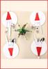 Festive Table Decor Red Santa Hat Napkins Set 12cm 20 Pack
