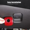 Red Real Carbon Fiber Passenger Glove Box Handle Trim For Corvette C6 2005-2013