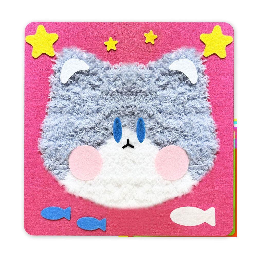 

Декоративные материалы для ручного плетения в стиле Поке, ручная роспись шерстью, утка, дизайнер искусства Cat