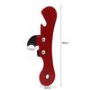 1pcs Anti Slip Handle Safety Side Cut Bottle Opener, Stainless Steel Durable, Multifunctional Kitchen Lid Opener