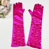 Korean Style Women Wrinkle Gloves Elasticity Bridal Gloves Temperament Full Finger Gloves  Women