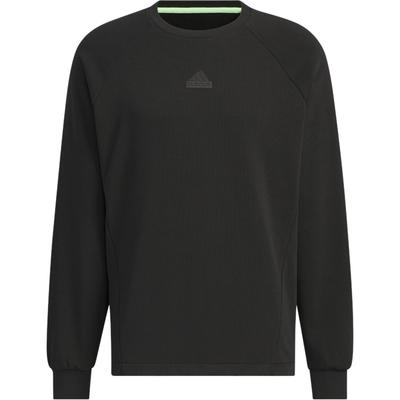 Tech Rain Crew Sweatshirt Soft Comfortable Sports Casual Hoodie Men Sweatshirt Black JI8671