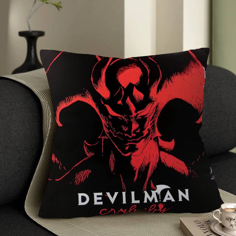 Devilman Cartoon Crybaby Office Cushion Pillowcase Car Cushion Cover45X45CM Lumbar Pillowcase Sofa Pillowcover