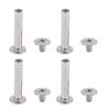 50 Sets Chicago Screw M3.5 4.5x22x9mm Round Flat Head Stainless Steel Screw Rivets for Leather