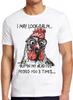 I May Look Calm But In My Head I've Pecked You 3 Times Funny Chicken Animal Pet Love Meme Funny Gift Tee T Shirt 2450