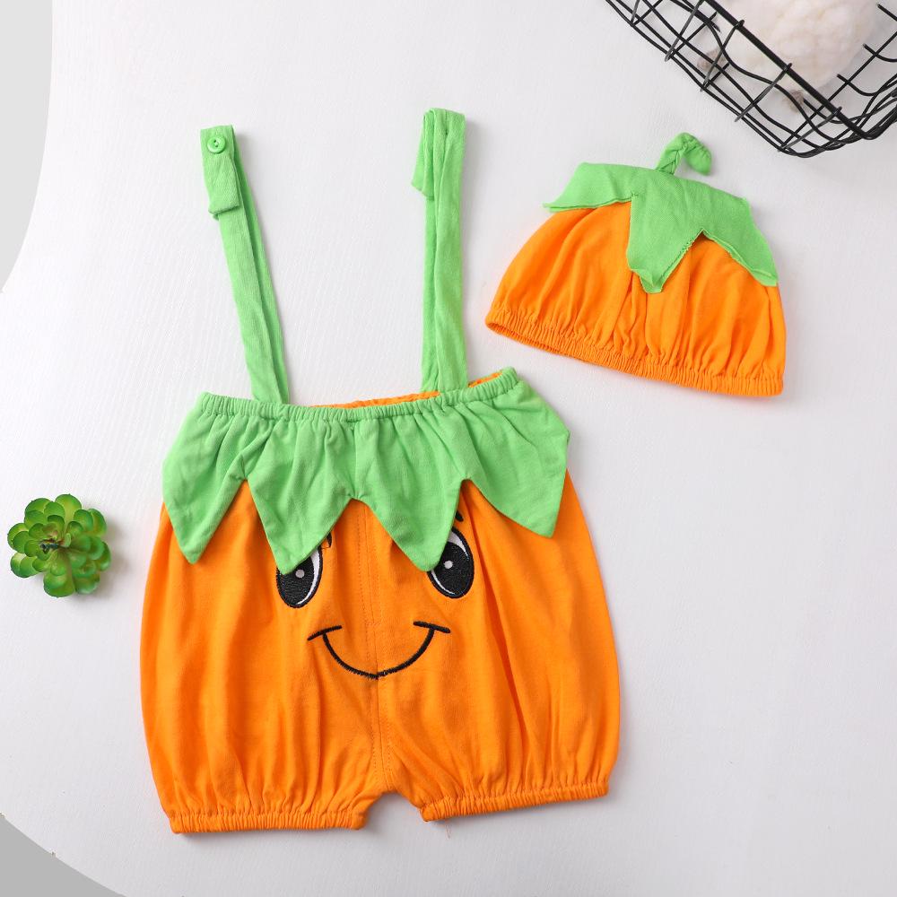 Infant Girl's Cute Summer Strappy Triangle Bodysuit Diaper Cover