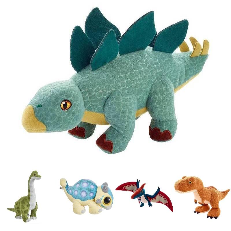 Cute And Soft Jurassic Dinosaur Plush Toys Available In Five Different Species!