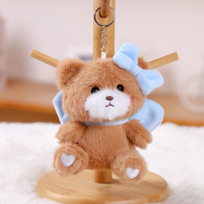 

Бантик Медведь Плюшевая Кукла Подвеска Брелок Кукла для Рюкзака Аксессуары Подарок для Девочек Тряпичная Кукла about 13cm/0.05kg