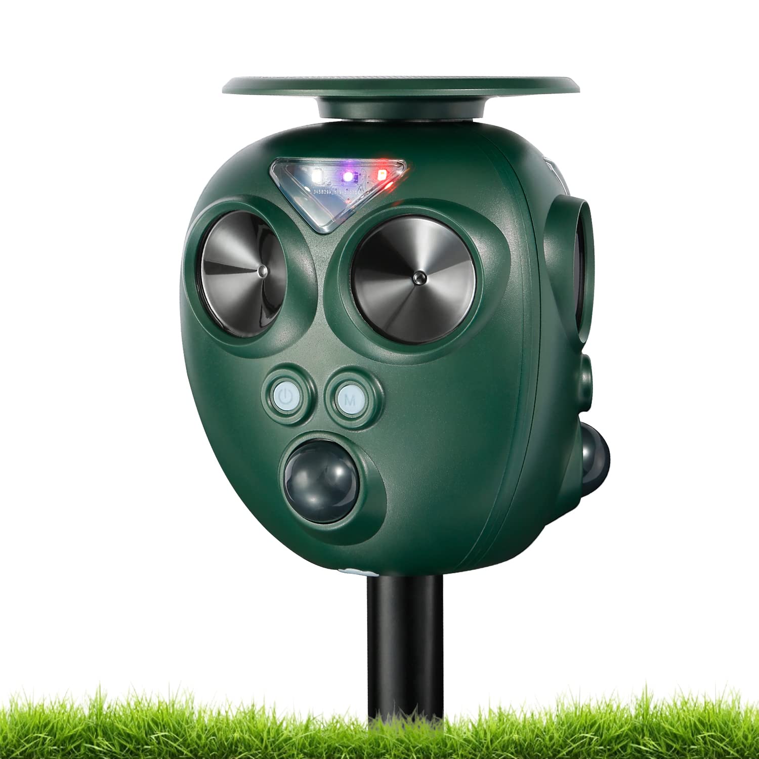 

MEXITOP Ultrasonic Cat and Bird Repellent with LED and Powerful and Dog Ultrasonic Animal Repellent with Cat and Pest Bird and Dropping Rodent USB зелений