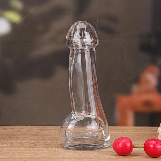 2Pcs 100ML Taça de Vinho Engraçada Forma de Pênis Transparente Qualidade Alimentar Bar Boate Despedida de Solteiro Champanhe Uísque Cerveja Bebida Bebida Suco Coquetel Copo