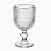 Ecarla Fluted Glass Cup for Coffee and Desserts 255ml On a Stem Szk160
