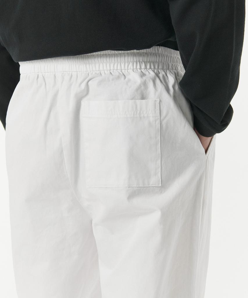 MUSINSA STANDARD Cotton Deep Tuck Wide Elastic Waist Pants [Off-White]