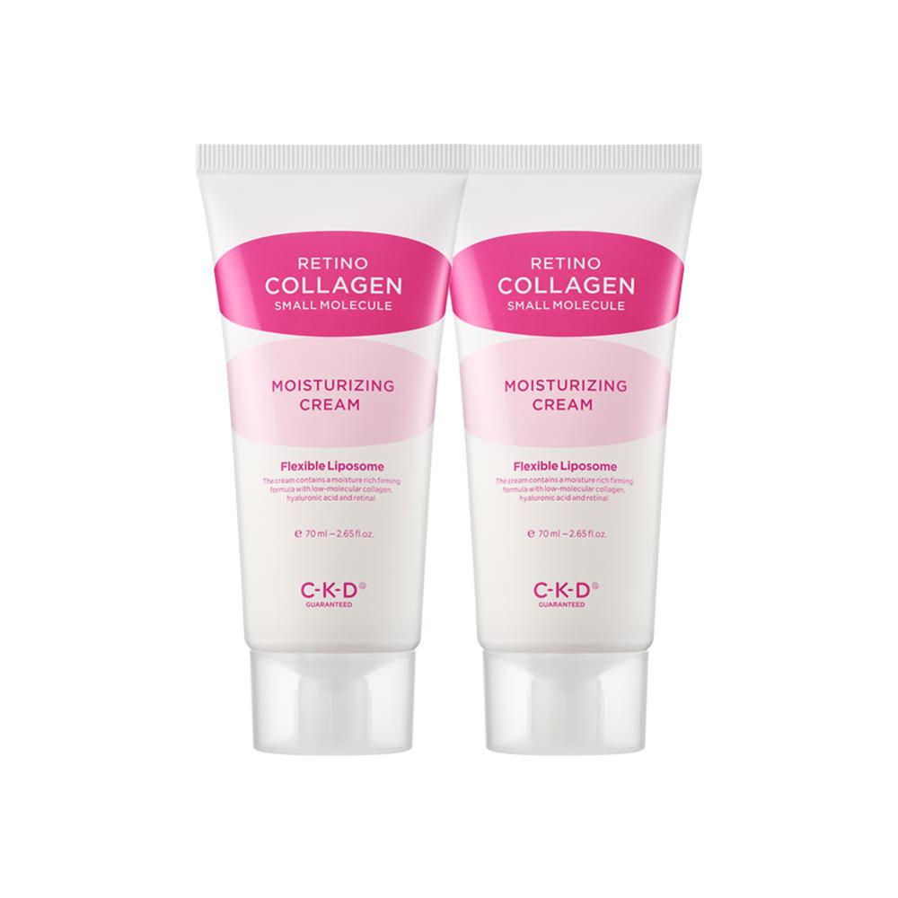 CKD Retino Collagen Hyaluronic Acid Non-Sticky Inner Dryness Moisturizing Firming Cream 70ml (Pack of 2)