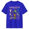 T-shirt da uomo Axolotl Kawaii Axolotl del Mondo Animali Axolotl Magliette in Cotone Manica Corta T-shirt Girocollo Abbigliamento