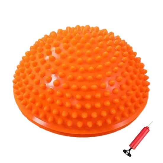 

Balance Ball Anti-Slip Thickened Base Non-turning Balance Design Sensory Development Hemispheric Massage Trainer Preschool Balance помаранчевий